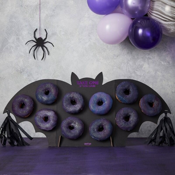 Halloween flagermus doughnut væg 64 cm x 29 cm