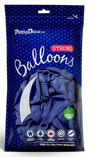 10 Partystar Luftballons lila-blau 30cm 2