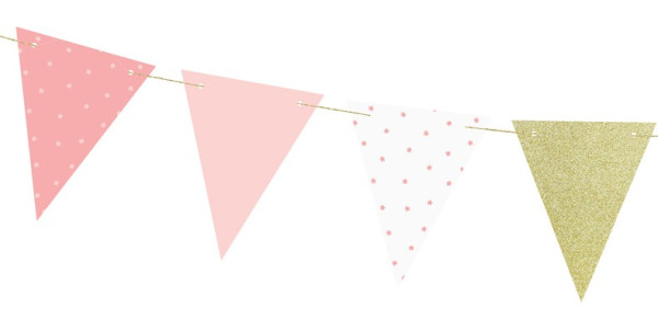 DIY One Star Wimpelkette rosa-gold 1,3m 7