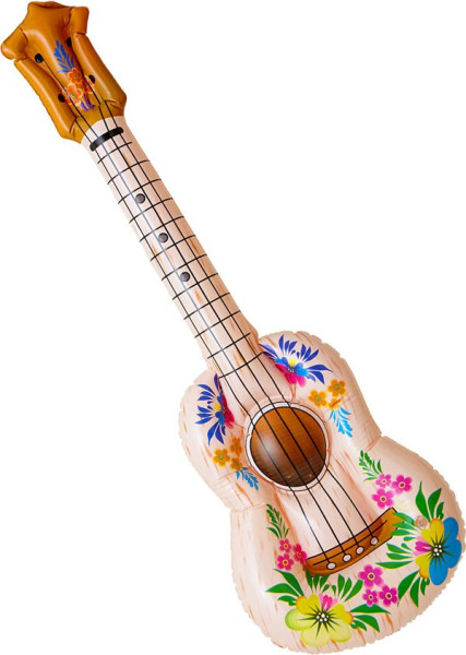 Kolorowy nadmuchiwana gitara Hawaii
