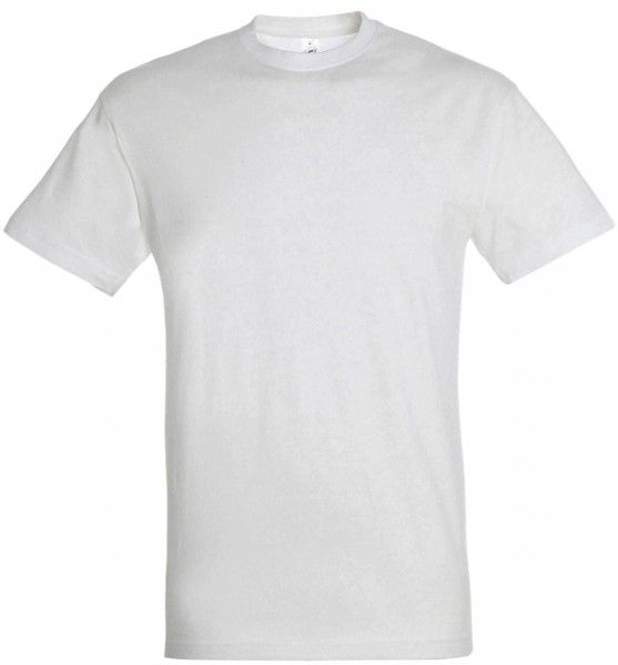 Hvid bomuldst-shirt til mænd