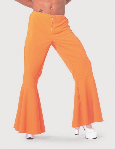 Pomarańczowe spodnie rozkloszowane Ascot dla mężczyzn 2