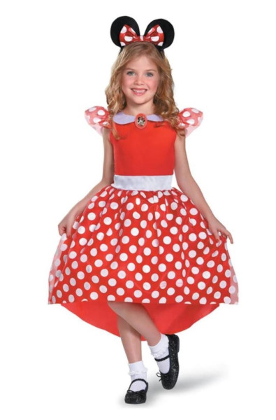 Red Minnie Mouse Kostüm für Mädchen