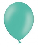 Preview: 50 party star balloons aquamarine 27cm