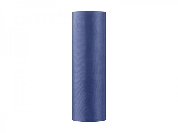 Satijnen stof Eloise donkerblauw 9m x 16cm