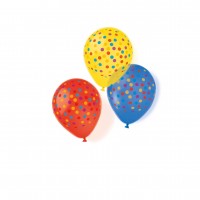 10 ballons confettis party 28cm
