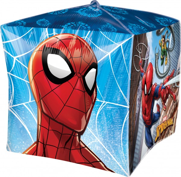 Cube foil balloon Spider-Man 38cm