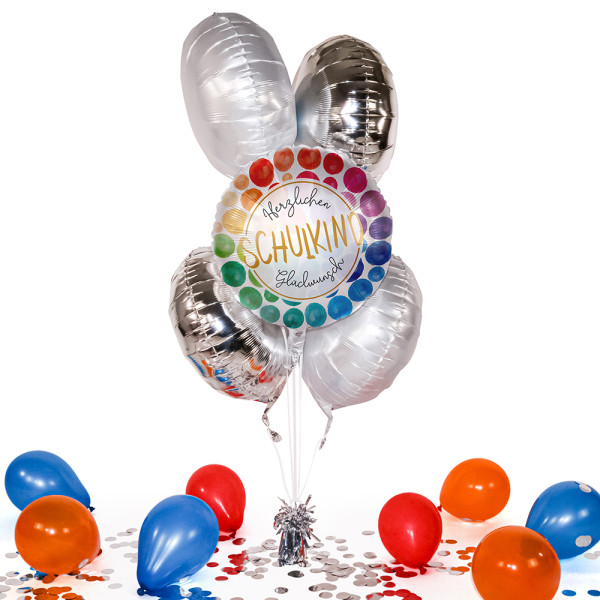 Heliumballon in der Box Schulkind Glückwunsch