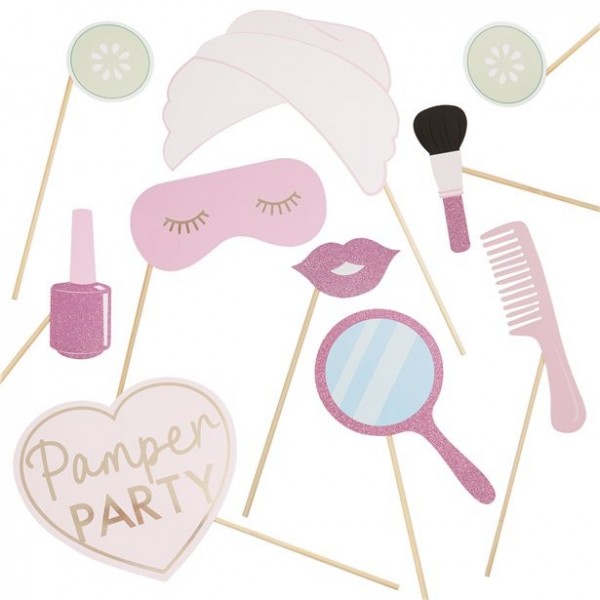 10 pamper party photo props