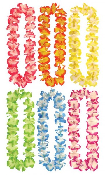 1 kolorowy naszyjnik hawajski z perłami
