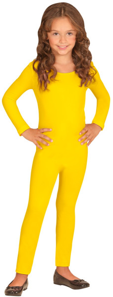 Body infantil de manga larga amarillo