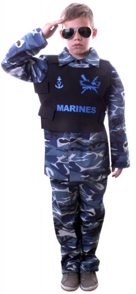 Navy soldat barn kostume