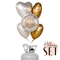 Vorschau: Hello to Happiness Ballonbouquet-Set mit Heliumbehälter