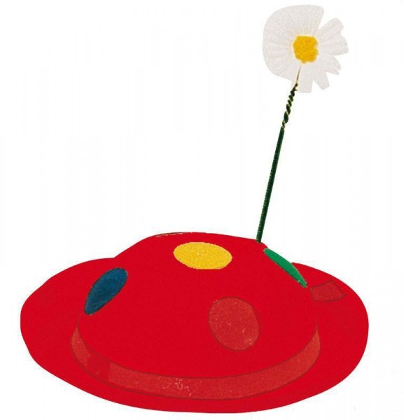 Sombrero de payaso flores
