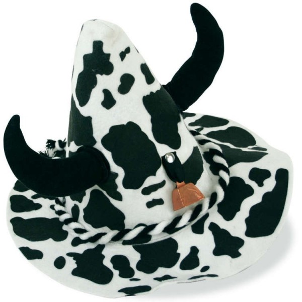 Zabawny kapelusz Seppel w krowę