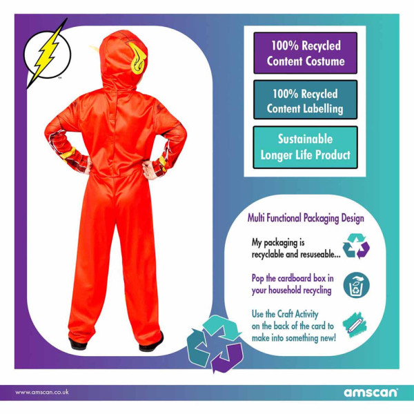 The Flash Kostüm für Kinder recycelt 8