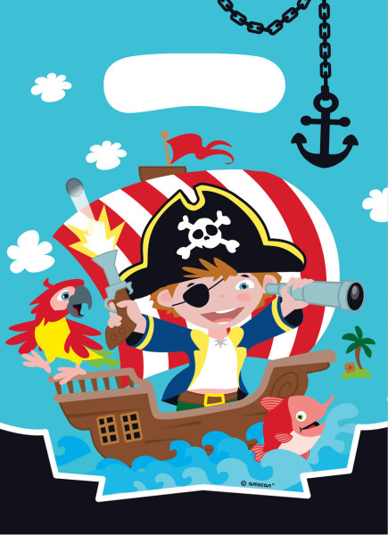 Cute pirate sailor gift bag