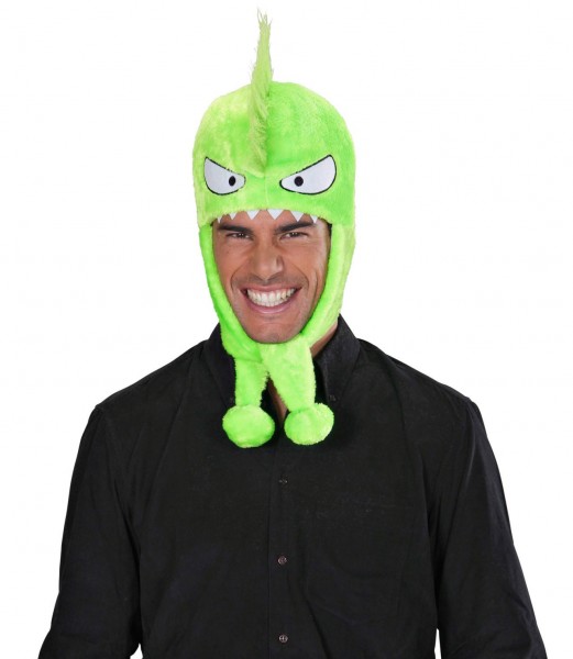 Sombrero alien verde punk 2