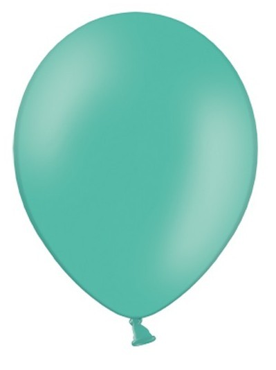 100 latex balloons aquamarine 25cm