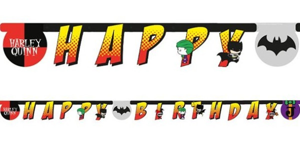 Batman und Joker Geburtstags-Girlande 2,5m