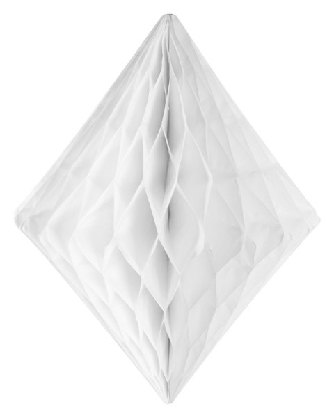 White diamond honeycomb ball 24x30cm