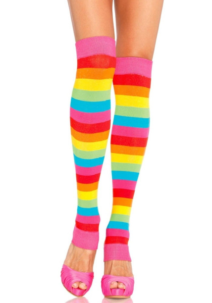 Jaina rainbow leg warmers