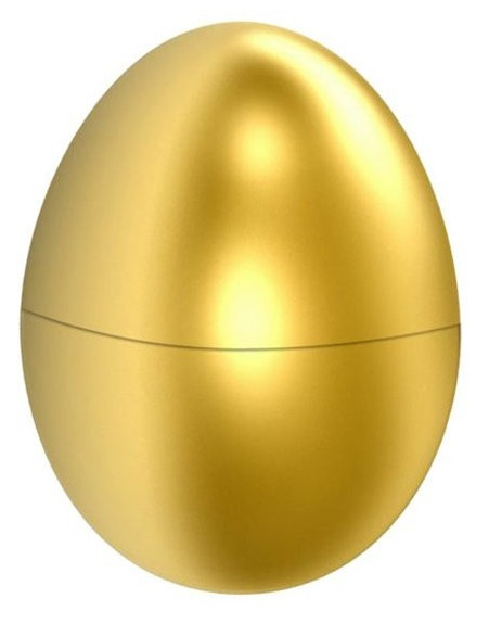 Caja regalo huevos de Pascua dorados 10cm