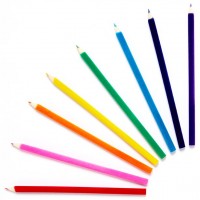 Aperçu: 8 crayons de couleur licorne veloutés