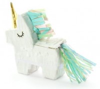 Mini unicorn glitter pinata