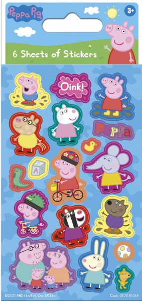 Peppa Pig Party in Blue Sticker