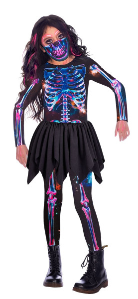 Piger skelet kostume genanvendeligt