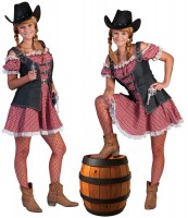Preview: Red Western Texas ladies costume