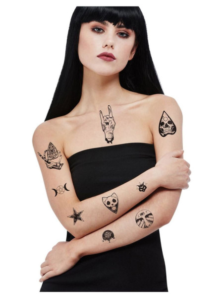 Tatuajes de Halloween 9 piezas