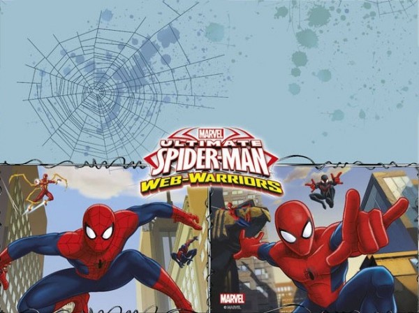 Spiderman Web Warriors tablecloth 1.8 x 1.2m