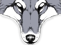 Anteprima: Paper Mask Wolf 28 x 32 cm