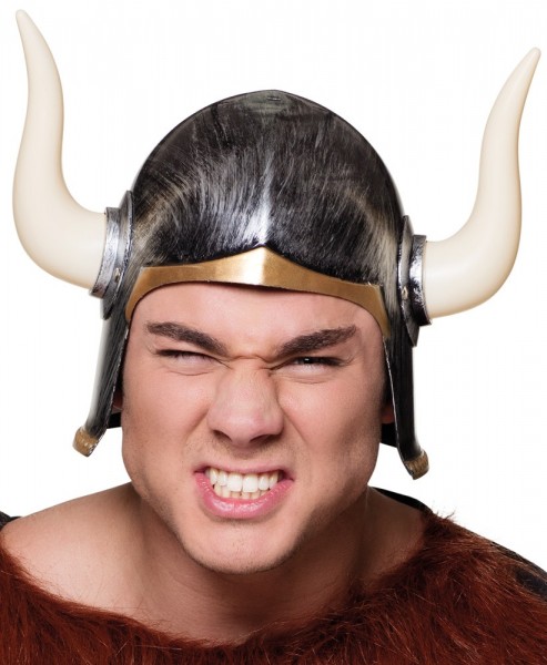 Vikinghjelm Halvar med horn