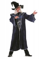 Preview: Gandalf blue wizard costume for men
