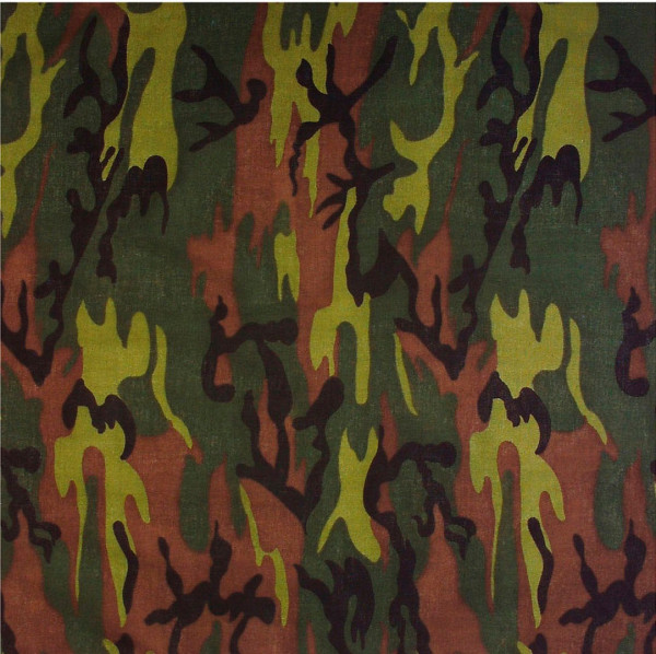 Bandana camouflage militaire 55 x 55 cm