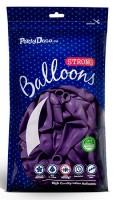 Vorschau: 20 Partystar metallic Ballons lila 23cm