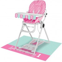 Party bunny high chair decoration set 2 pieces
