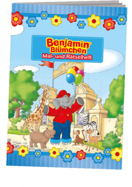 Benjamin Blümchen książka do malowania i układania puzzli