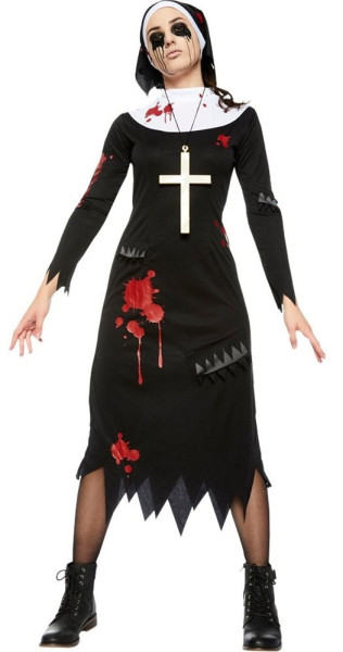 Disfraz para mujer de la hermana del monasterio zombie