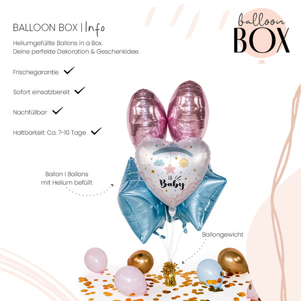 Heliumballon in der Box Hi Baby 3