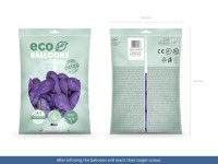 100 Eco Pastell Ballons violett 26cm