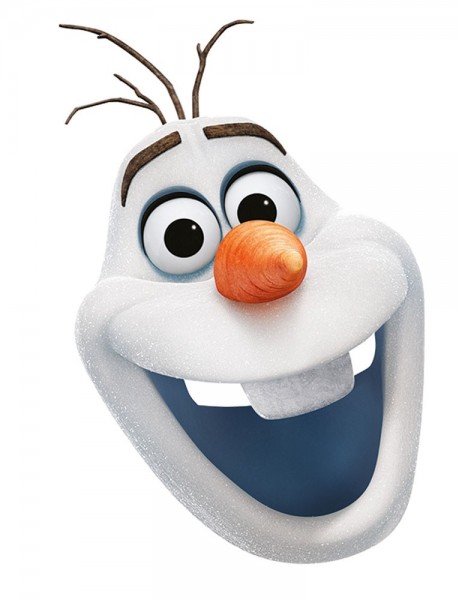 Happy Olaf Frozen Maske aus Pappe