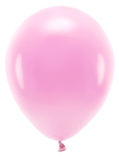 100 balonów eco pastelowych różowych 26cm