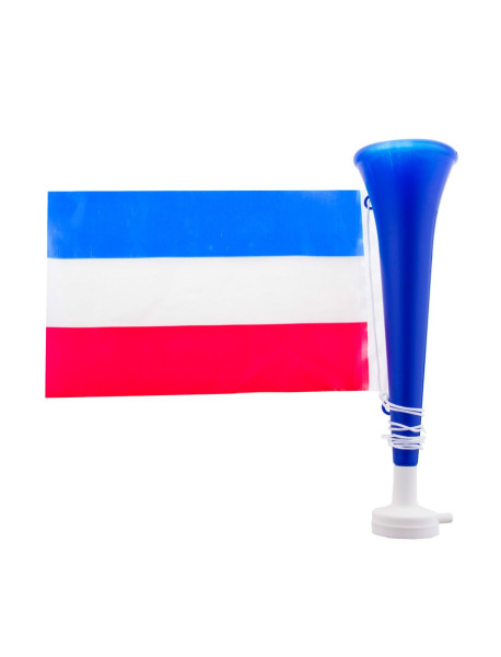 Frankrijk trompet met vlag