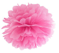 Pompon Romy rosa 35cm