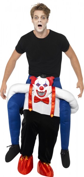 Dangerous clown piggyback costume