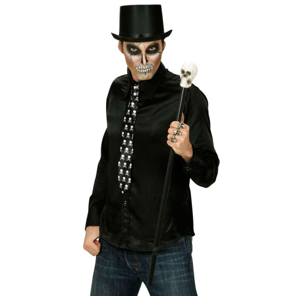 Dead chic walking stick with skull 80cm
